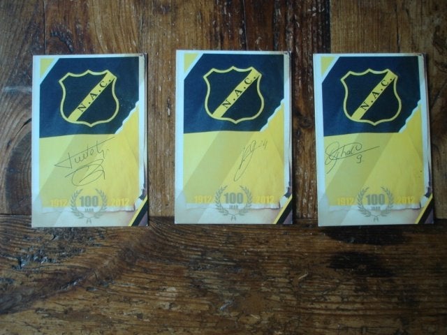 Allerlei!(626) voetbalkaarten. 100 jaar NAC breda. N,A.C., Ophalen of Verzenden, Zo goed als nieuw, Overige binnenlandse clubs