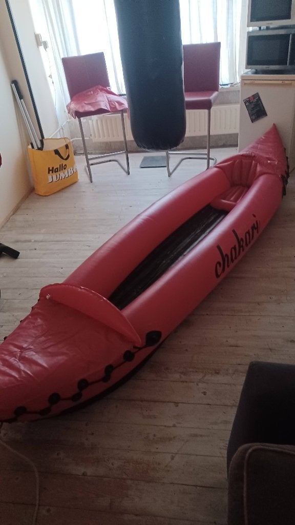 Kajak  2pers, Ophalen, Opblaasbaar, Zo goed als nieuw, 2-persoons