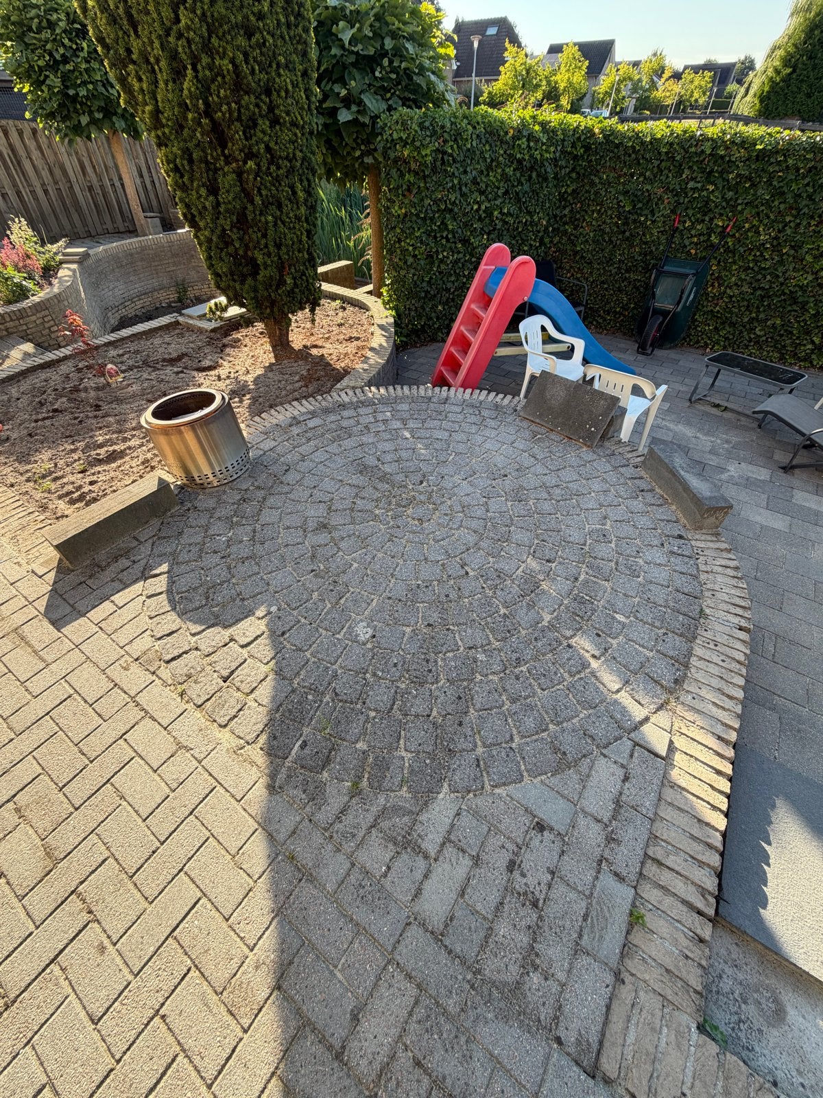 Stenen cirkel gratis af te halen, Tuin en Terras, Tegels en Klinkers, Ophalen, Gebruikt, Minder dan 5 m², Beton