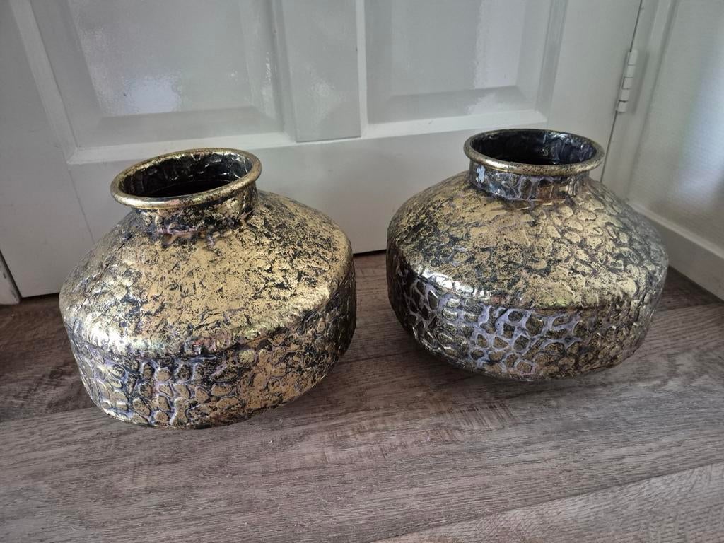 2 koperen vazen, stijlvol, sfeervol, aanwinst, nette staat, Ophalen, Overige kleuren, Overige materialen, Minder dan 50 cm