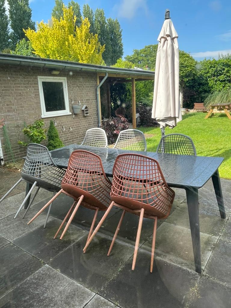 Tuintafel, Ophalen, Gebruikt, Rechthoekig, Kunststof