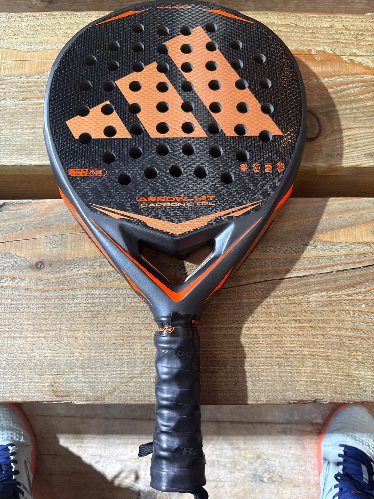 Adidas Padelracket zo goed als nieuw met Hesacord grip, Ophalen of Verzenden, Zo goed als nieuw, Padelracket