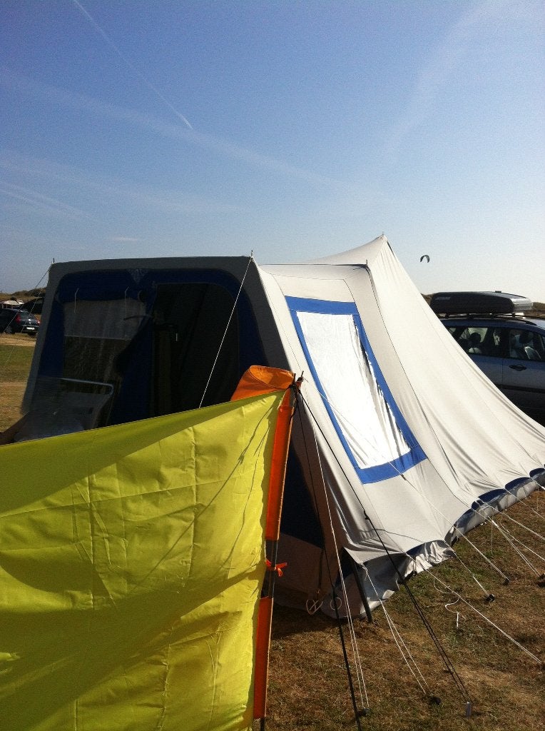 Ruime storm/pyramide tent, Caravans en Kamperen, Tenten, Ophalen, Gebruikt, Tot en met 4