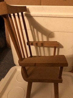 Leuk houten stoeltje, Ophalen of Verzenden, Gebruikt, Hout