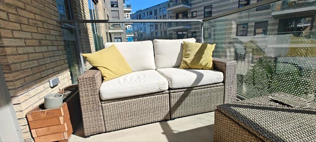 Ikea Bank / loungeset buiten 2-3 personen (Sollerön serie), Tuin en Terras, Tuinsets en Loungesets, Gebruikt, Bank, Loungeset