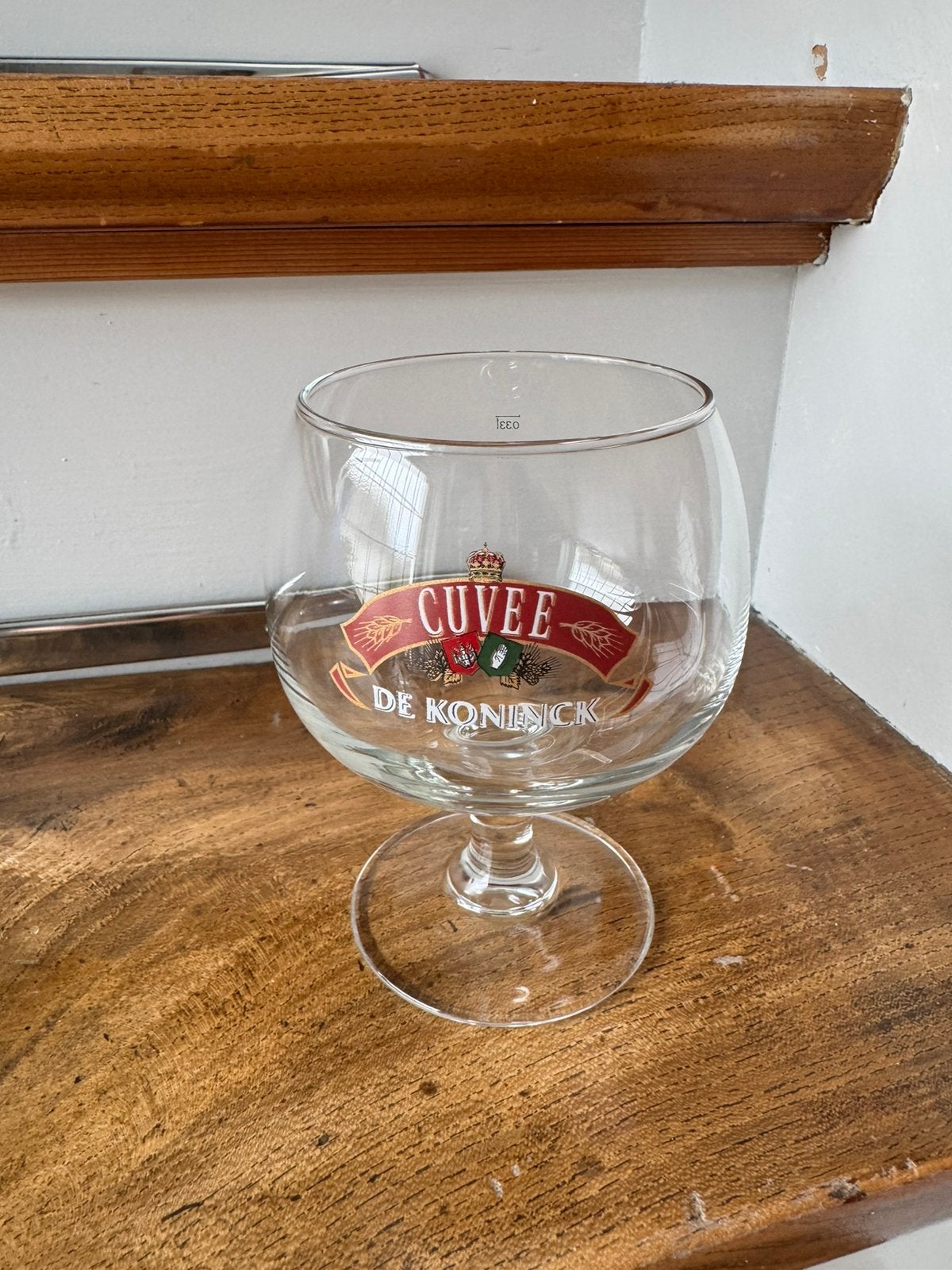 Cuvee de Koninck bierglas 0,33L, Ophalen of Verzenden, Zo goed als nieuw, Glas of Glazen, Overige merken