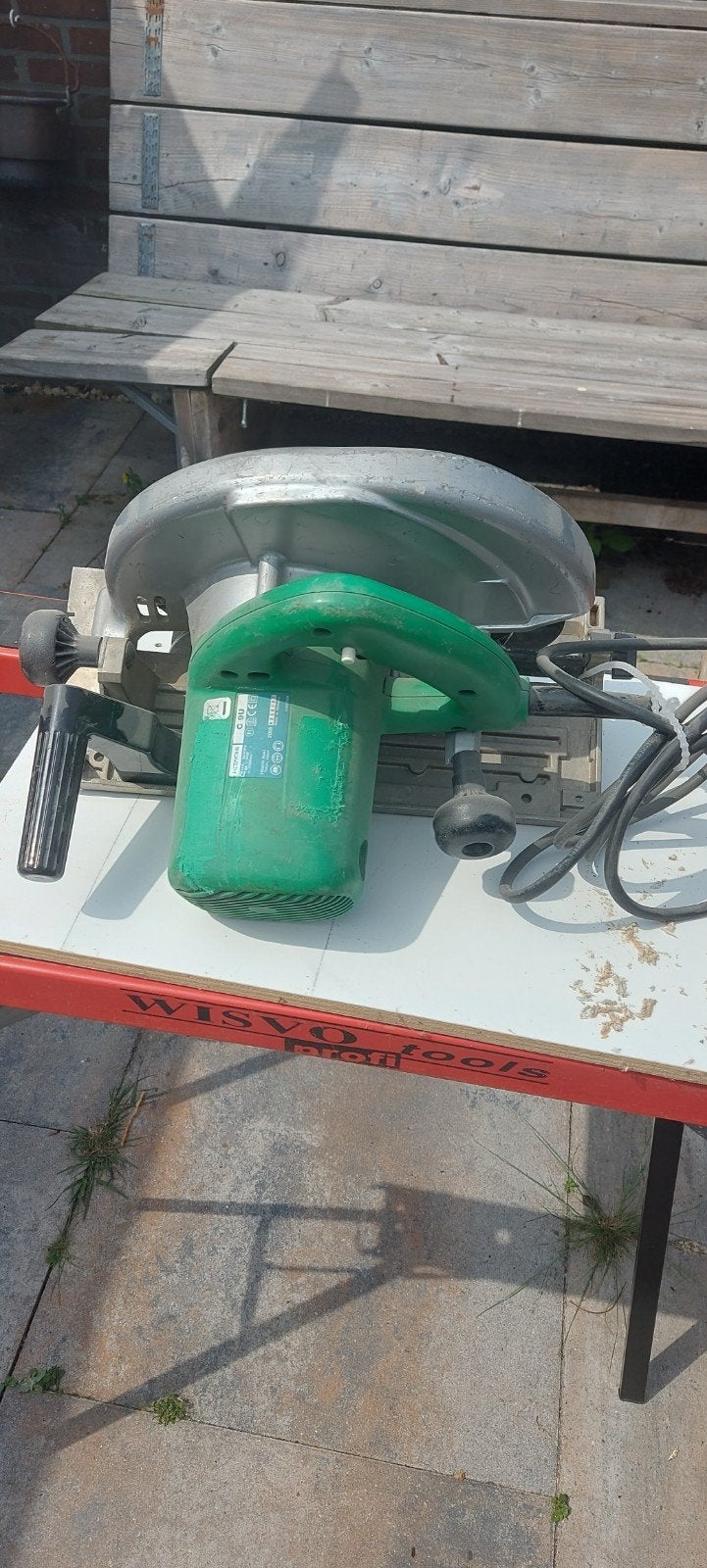 Handcirkelzaag, Ophalen of Verzenden, Gebruikt, Elektrisch, Bovenfrees