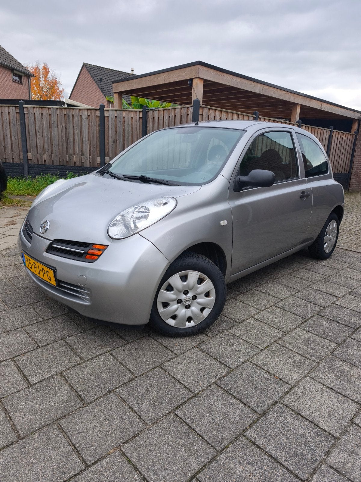 Nissan Micra 1.2 48KW 3DR 2004 Grijs, Stof, 31 €/maand, 4 cilinders, Origineel Nederlands