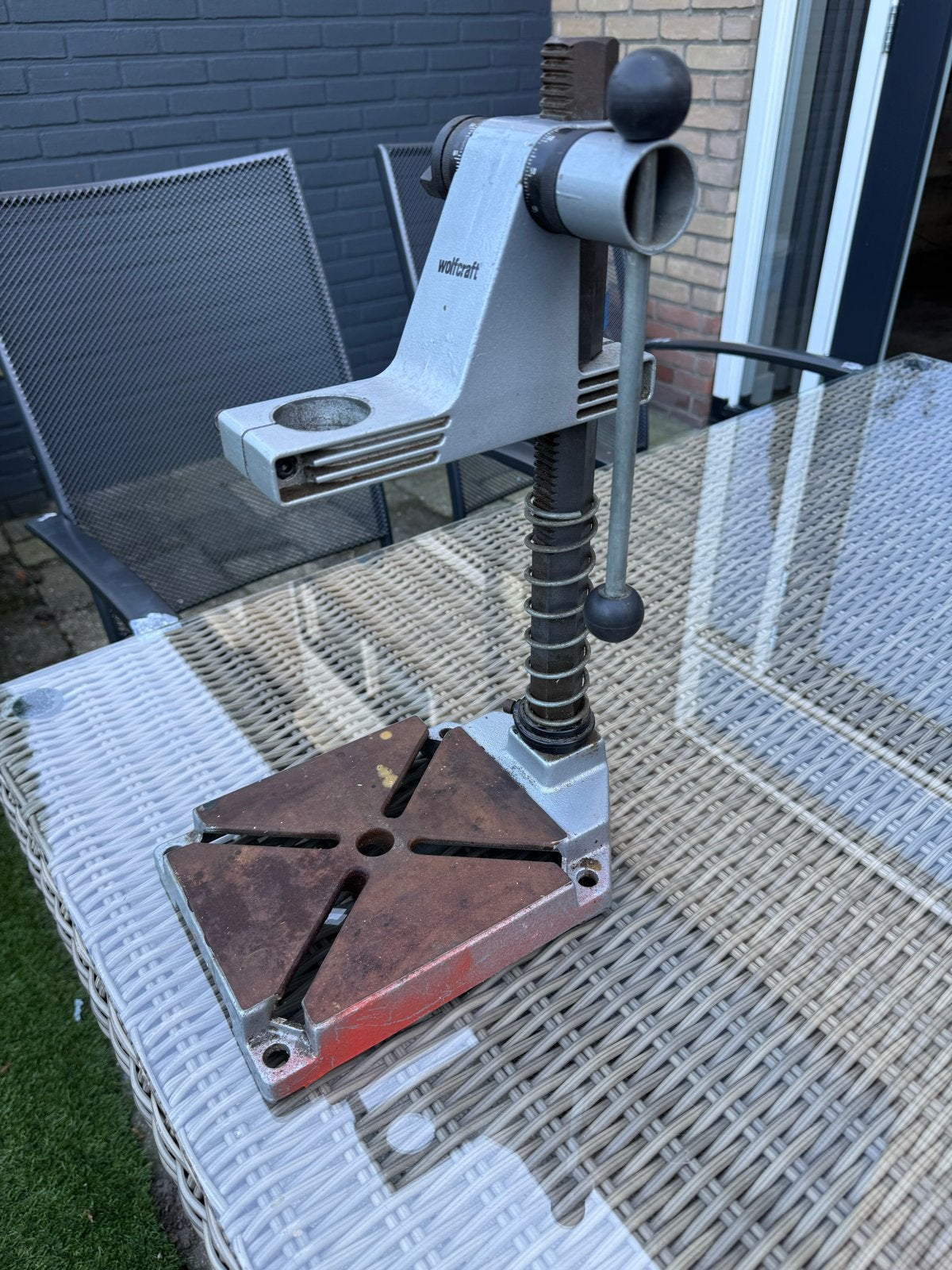 Wolfcraft Boorstandaard - Gebruikt maar Functioneel, Ophalen of Verzenden, Gebruikt, Kolomboormachine