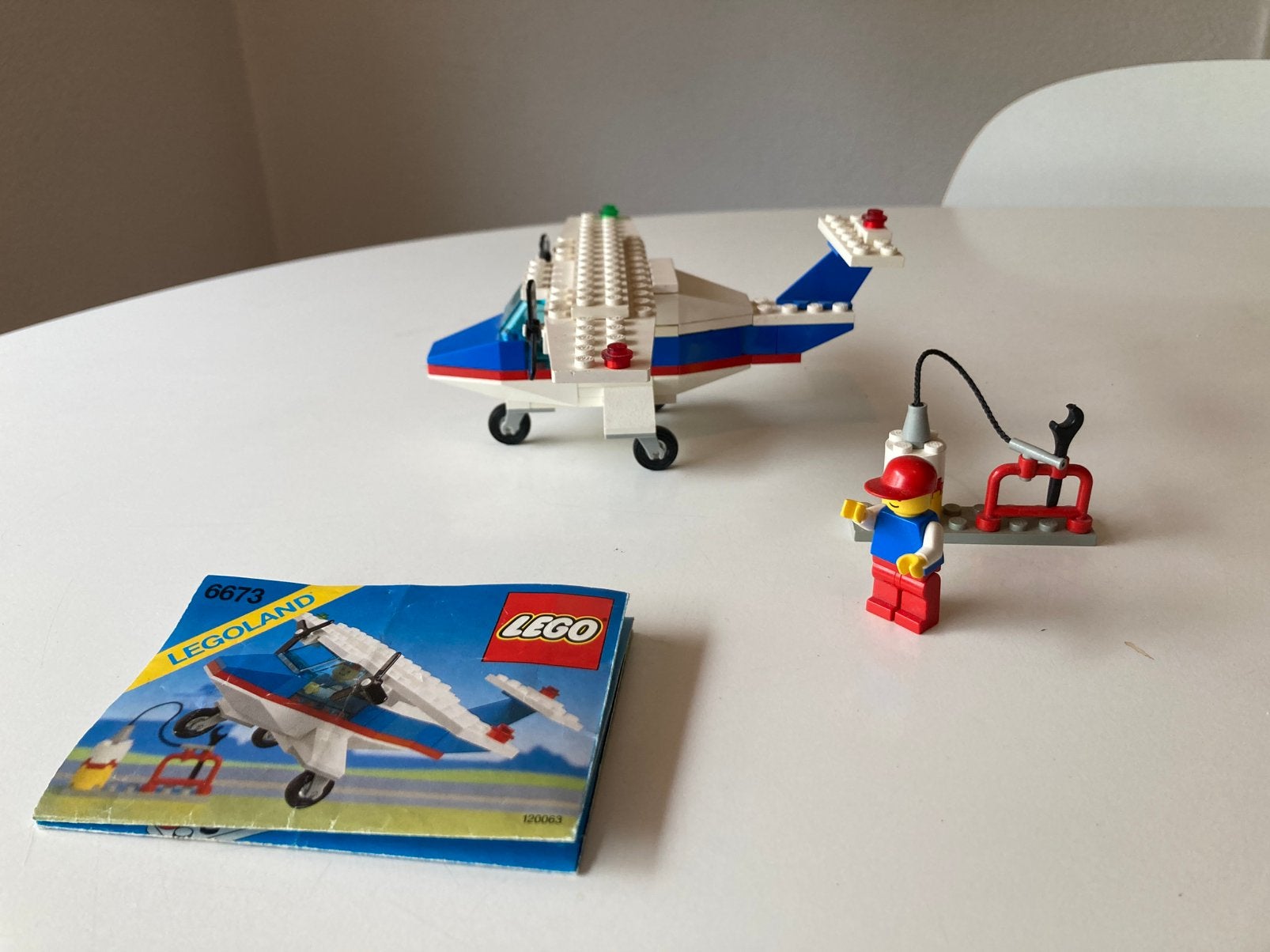 Lego vliegtuig 6673 retro, Gebruikt, Lego, Ophalen of Verzenden, Compleet