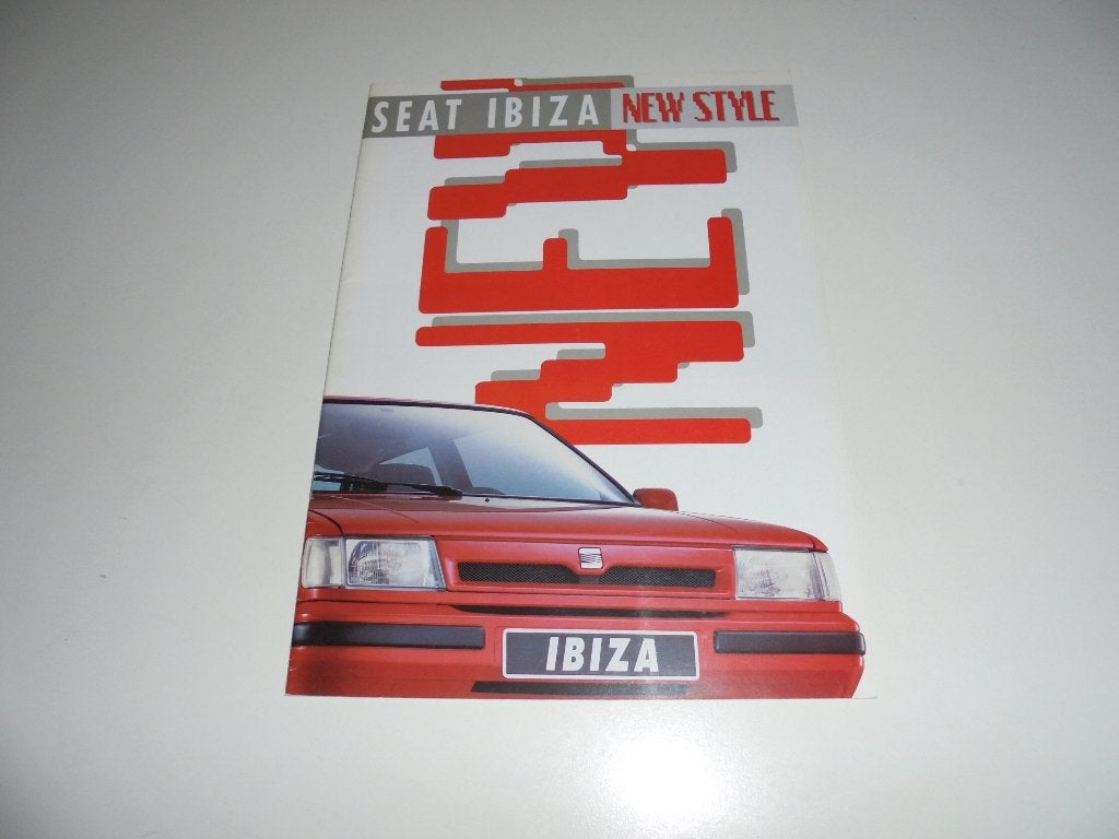 brochure Seat Ibiza facelift  1991, Ophalen of Verzenden, Nieuw, Overige merken