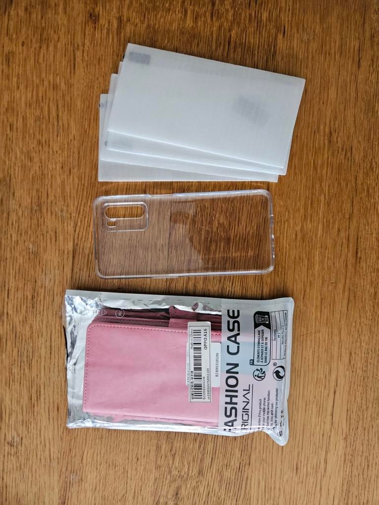 OPPO A 16 telefoon hoesjes en screenprotectors, Telecommunicatie, Ophalen of Verzenden, Nieuw, Hoesje of Tasje