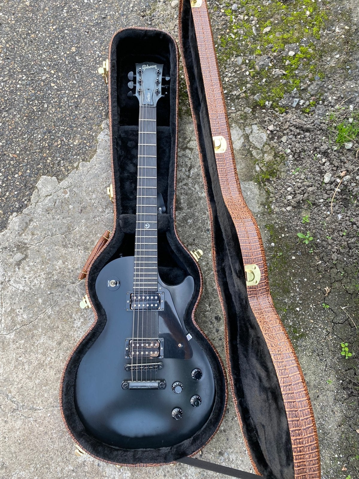 Gibson Gothic Les Paul elektrische gitaar nieuwstaat, Ophalen, Gebruikt, Solid body, Gibson