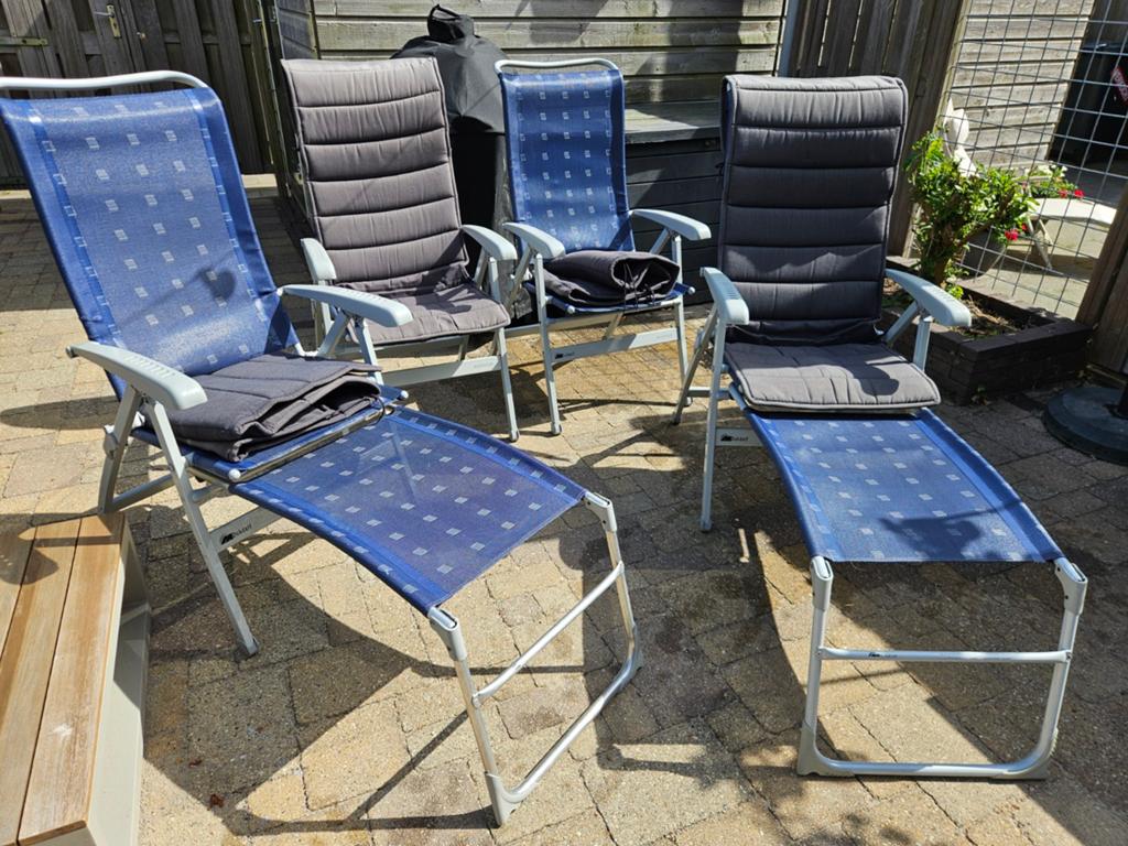 Dukdalf stoelset compleet, Caravans en Kamperen, Ophalen, Campingstoel