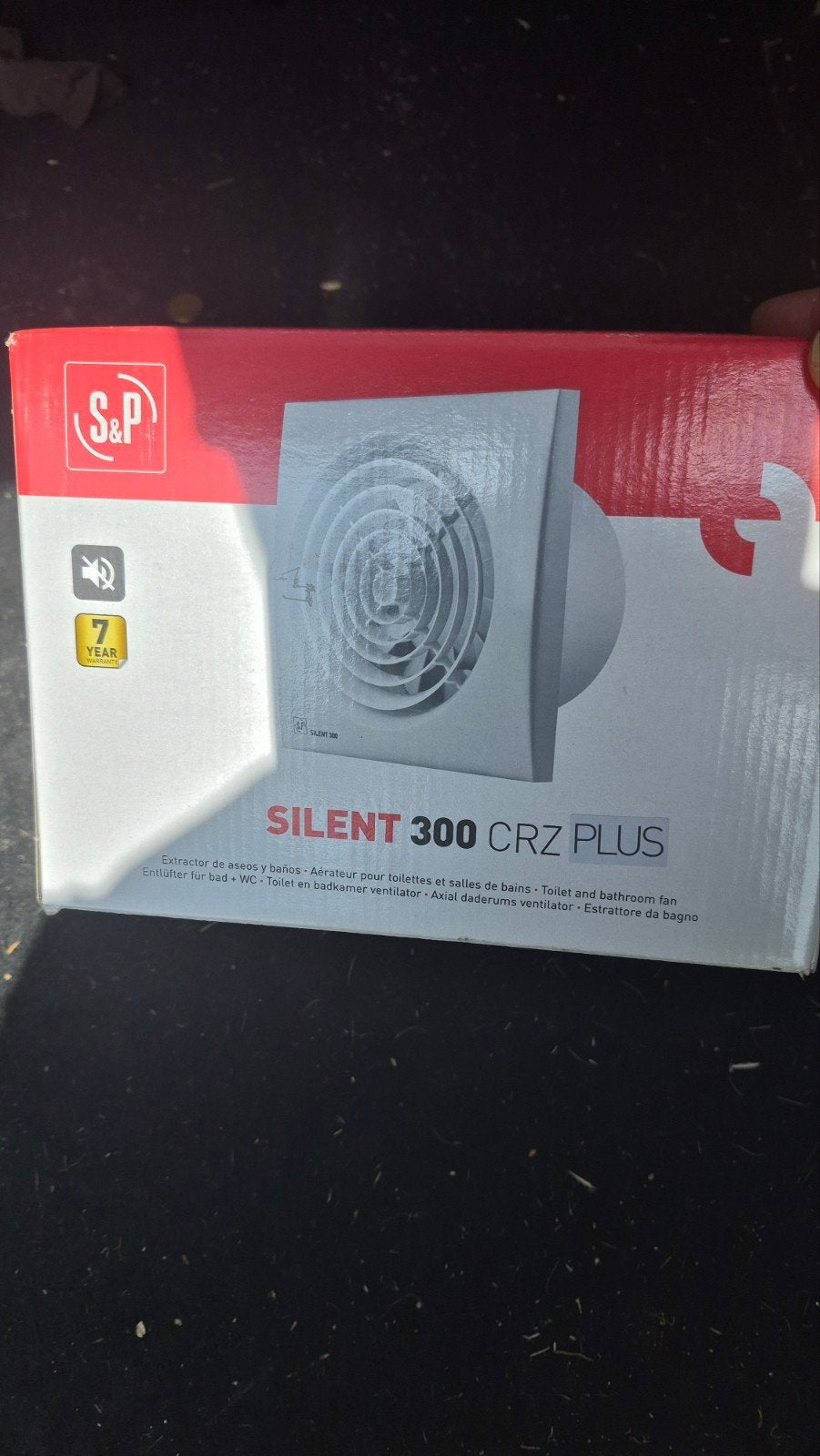 S&P Silent 300 CRZ Plus Badkamer Ventilator Afzuiger, Doe-het-zelf en Verbouw, Ventilatie en Afzuiging, Ophalen of Verzenden