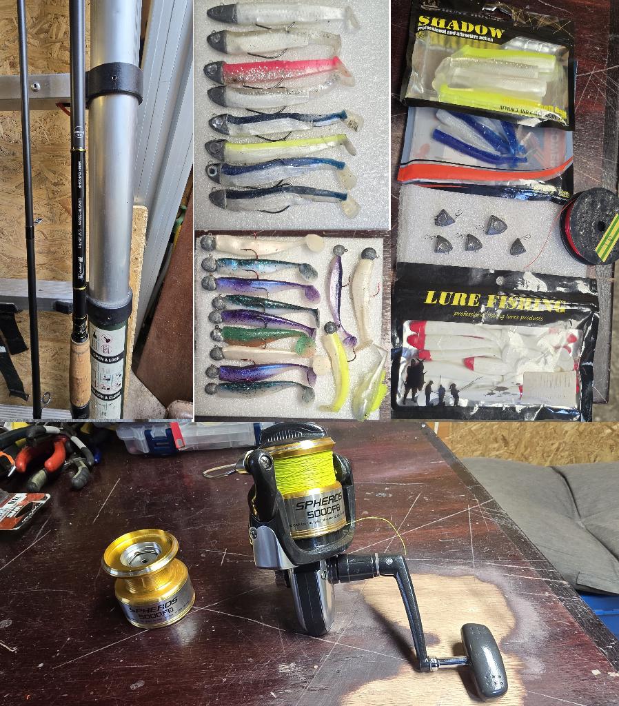 Complete Zeebaars set!, Watersport en Boten, Ophalen, Zo goed als nieuw, Complete set
