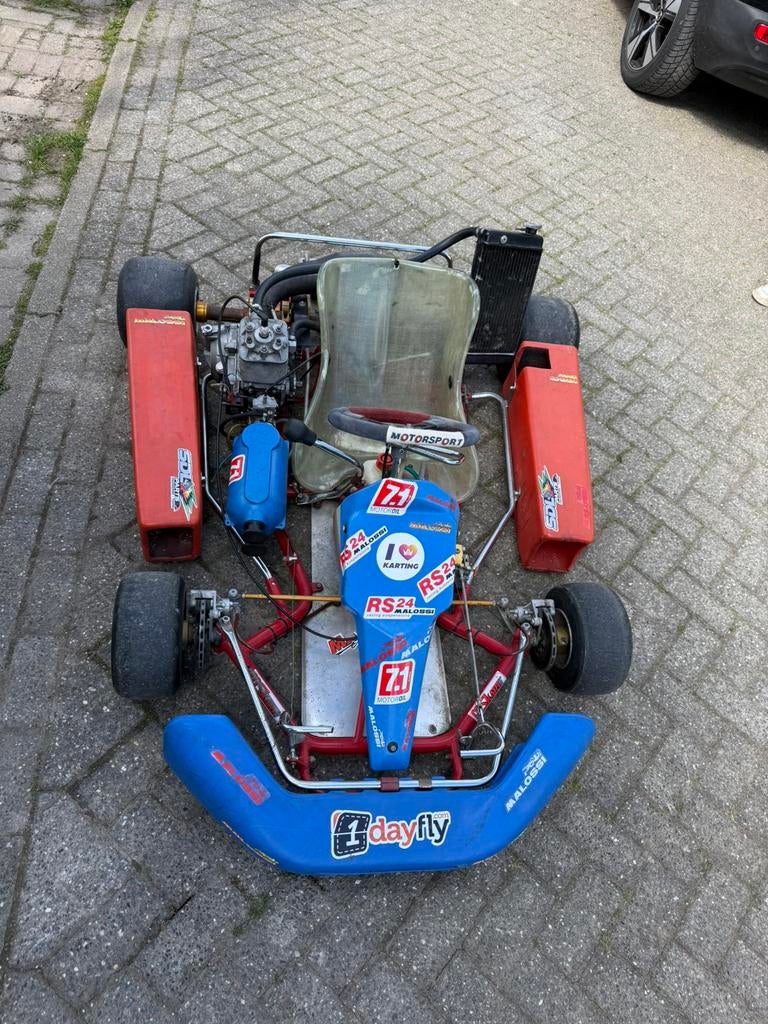 125cc 2t MAC minarelli schakel kart, Ophalen of Verzenden, Zo goed als nieuw, Kart