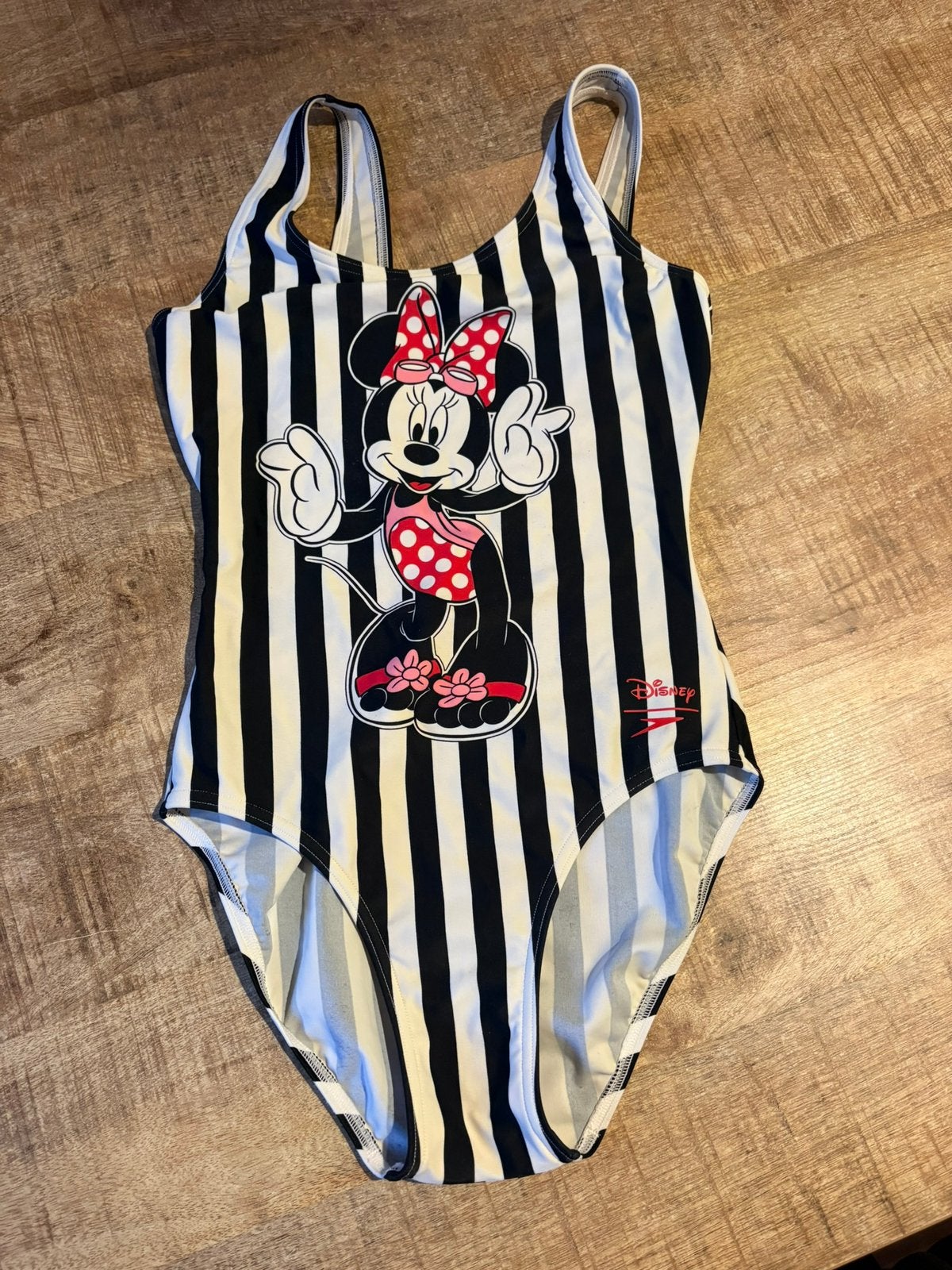 Minnie mouse badpak S, Ophalen of Verzenden, Zo goed als nieuw, Meerkleurig, Badpak