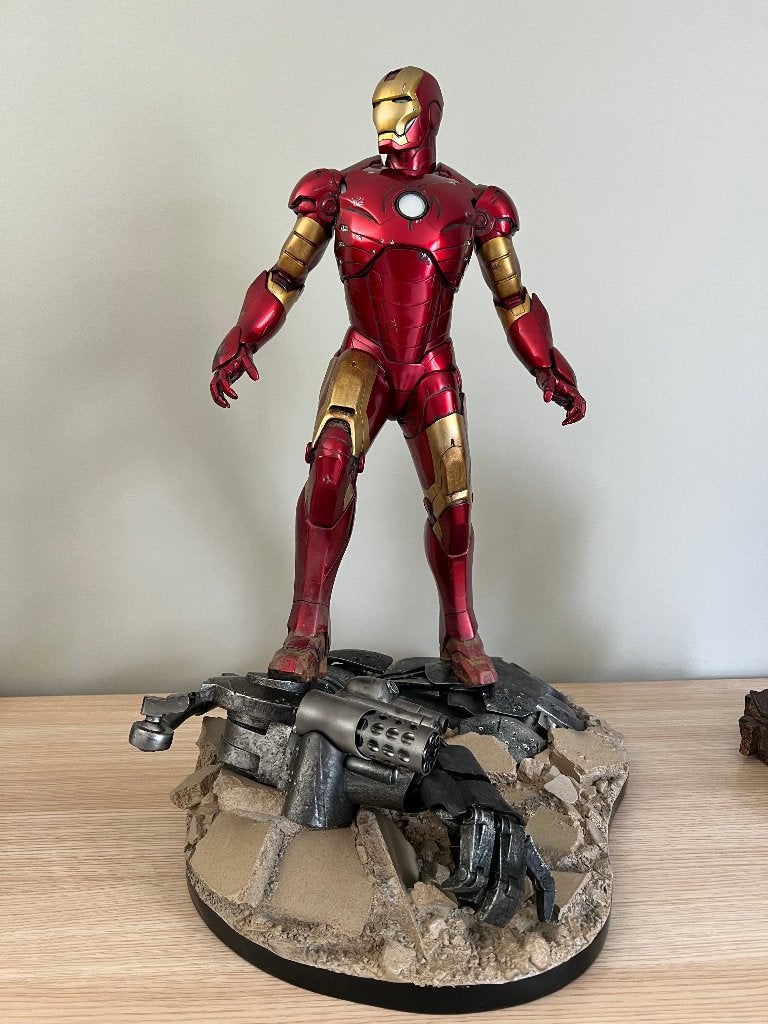 Iron Man Maquette Exclusive - Sideshow - Statue, Ophalen of Verzenden, Overige figuren, Zo goed als nieuw, Beeldje of Figuurtje