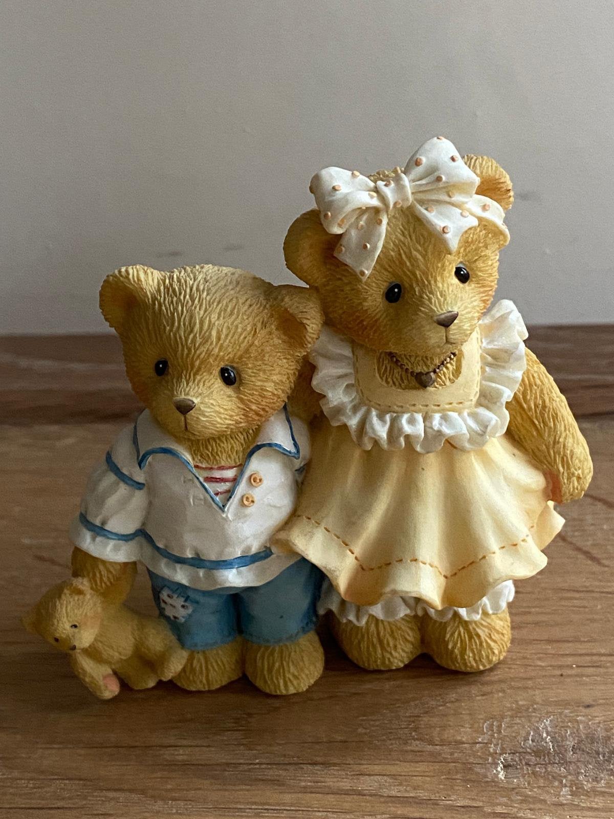 Cherished Teddies Bernard and Bernice CT972 Membears Only, Ophalen of Verzenden, Zo goed als nieuw, Beeldje, Cherished Teddies