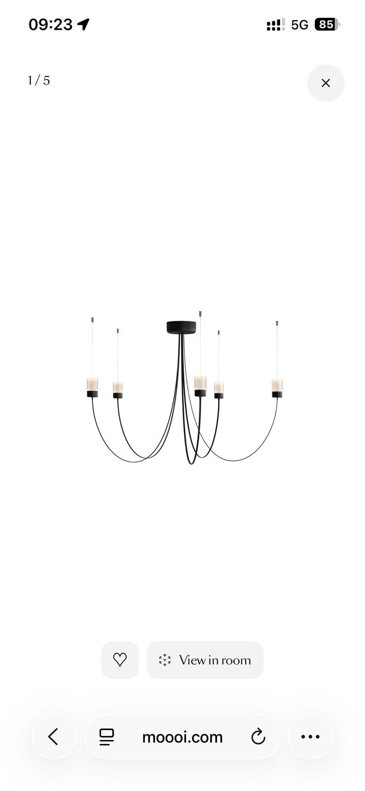 Moderne kroonluchter met 7 lampen | Verstelbaar in hoogte, Huis en Inrichting, Ophalen of Verzenden, Nieuw