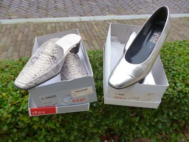 2 x Hogl dames schoen 7-7,5 cm, Kleding | Dames, Ophalen of Verzenden, Zo goed als nieuw, Beige, Sneakers of Gympen