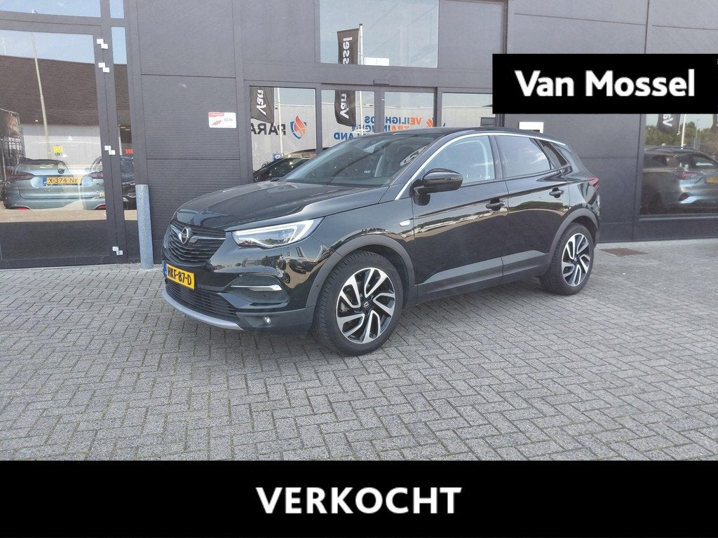 Opel Grandland X 1.2 Turbo Ultimate | elektrische kofferbak, Auto's, Opel, Voorwielaandrijving, 12 maanden, Stof, Gebruikt