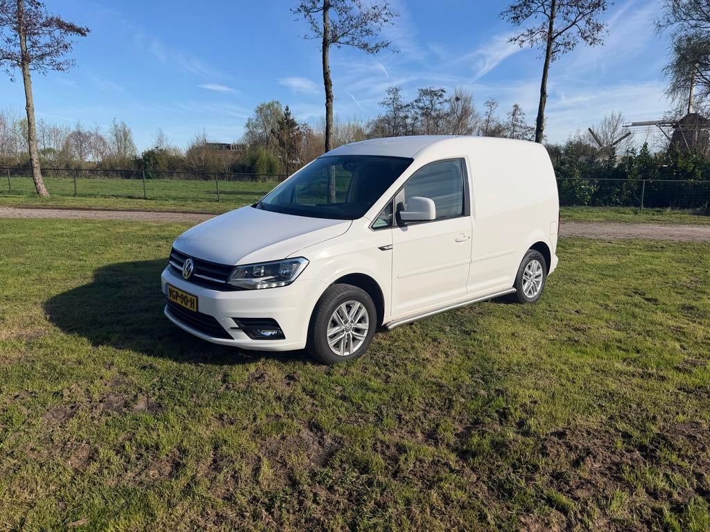 Volkswagen Caddy 2.0 TDI met BMT L1h1 102pk DSG 2020 Wit, Auto's, Stof, 4 cilinders, Volkswagen, 1445 kg