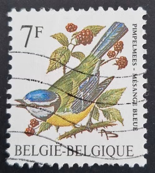België 1987 - OBP 2261 - Buzin Vogel Pimpelmees, Frankeerzegel, Ophalen of Verzenden, Gestempeld, Gestempeld