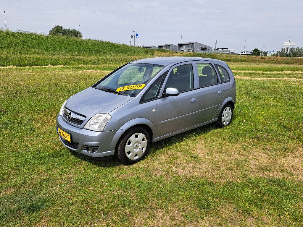 Opel Meriva 1.6 16V 77KW Easytronic 2007 Grijs, Auto's, Zwart, 4 cilinders, Meriva, 66 €/maand