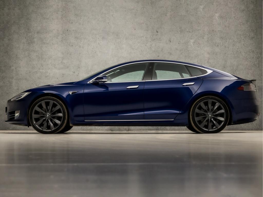 Tesla Model S 90D Performance Pack 422Pk (PANORAMADAK AUTOPI, Automaat, Gebruikt, Leder en Stof, Origineel Nederlands