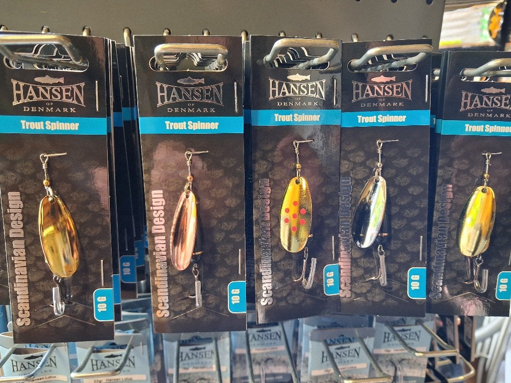 Hansen Trout Spinners (10- grams) in 5 kleuren.., Tinstraat, Overige typen, Nieuw, Ophalen of Verzenden