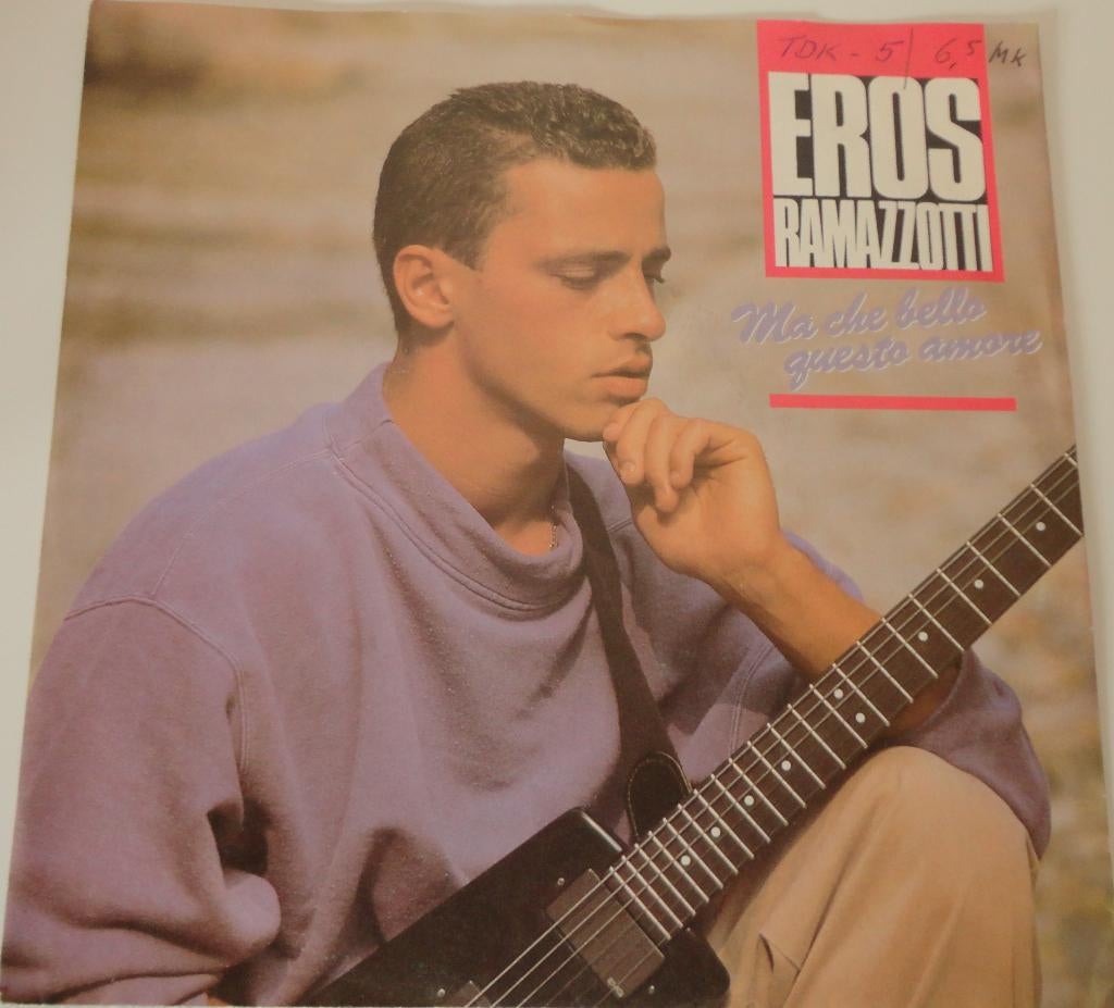 Eros Ramazzotti > Ma che bello questo amore, Cd's en Dvd's, Vinyl Singles, Ophalen of Verzenden, Gebruikt