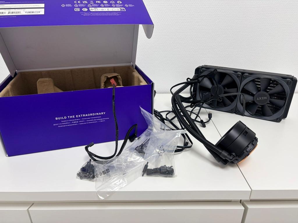NZXT Kraken X53 240mm Waterkoeling / AIO Cooler, Ophalen of Verzenden, Zo goed als nieuw, Waterkoeling