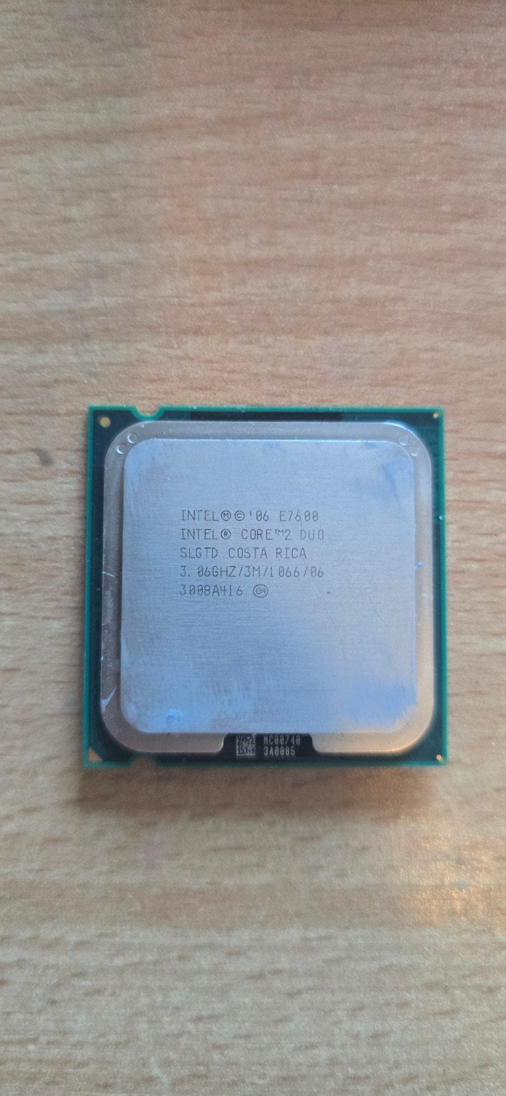 Intel Core 2 Duo E7600 Processor, LGA775, Gebruikt, Intel Core 2 Duo E7600, Ophalen of Verzenden