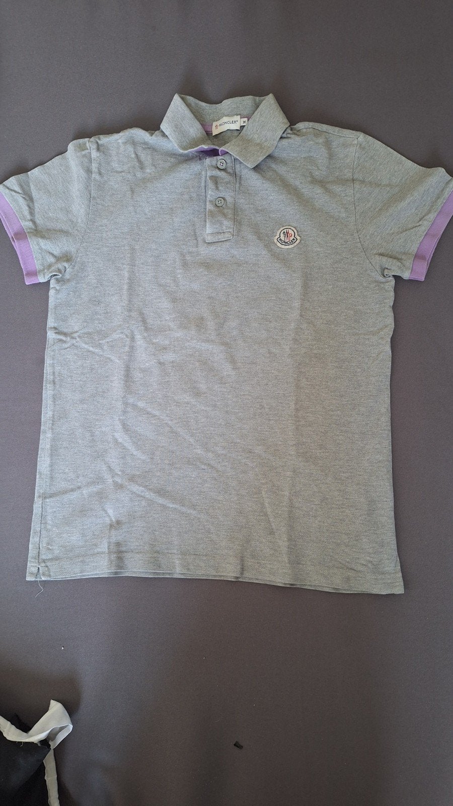 Moncler Polo Shirt Grijs Maat M, Ophalen, Moncler, Maat 48/50 (M), Nieuw