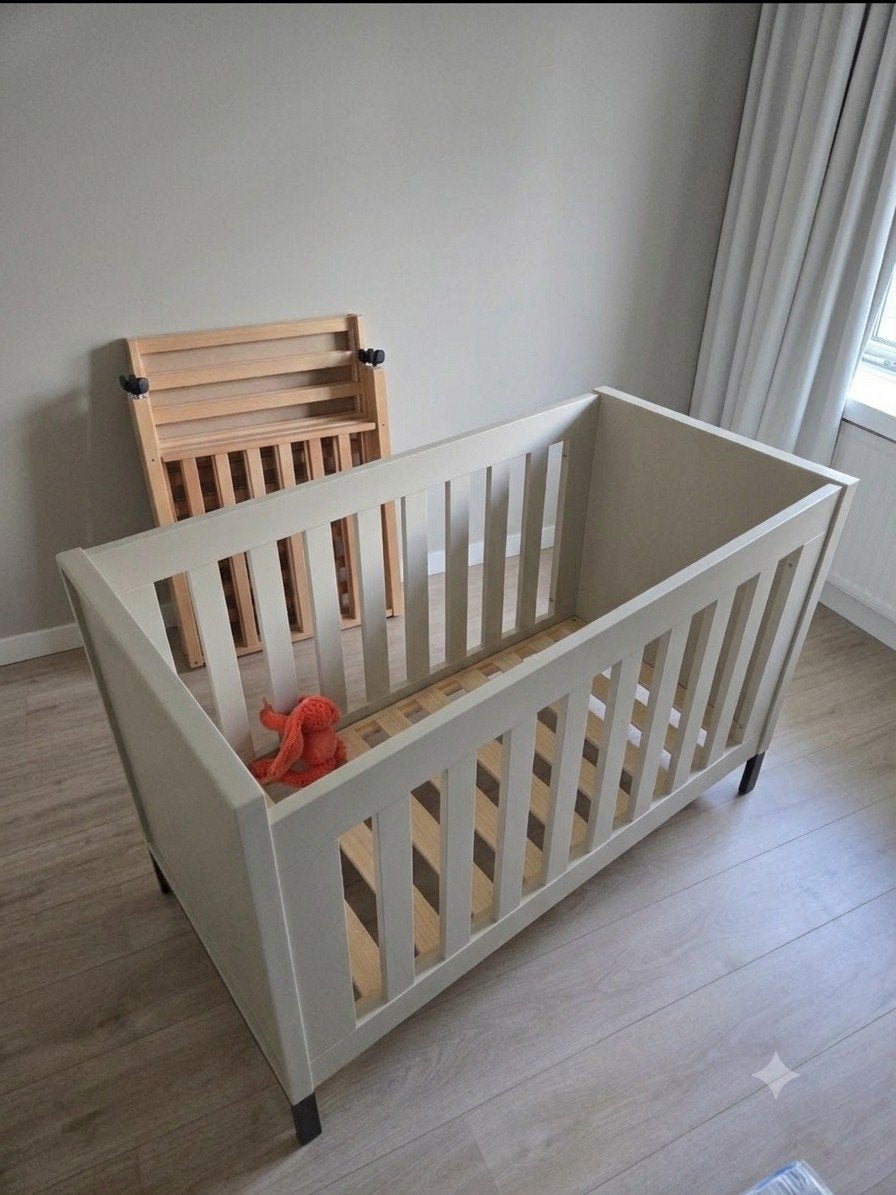 Ledikant 60x120cm Interbaby Venus, Ophalen, Zo goed als nieuw, Lattenbodem, Minder dan 140 cm