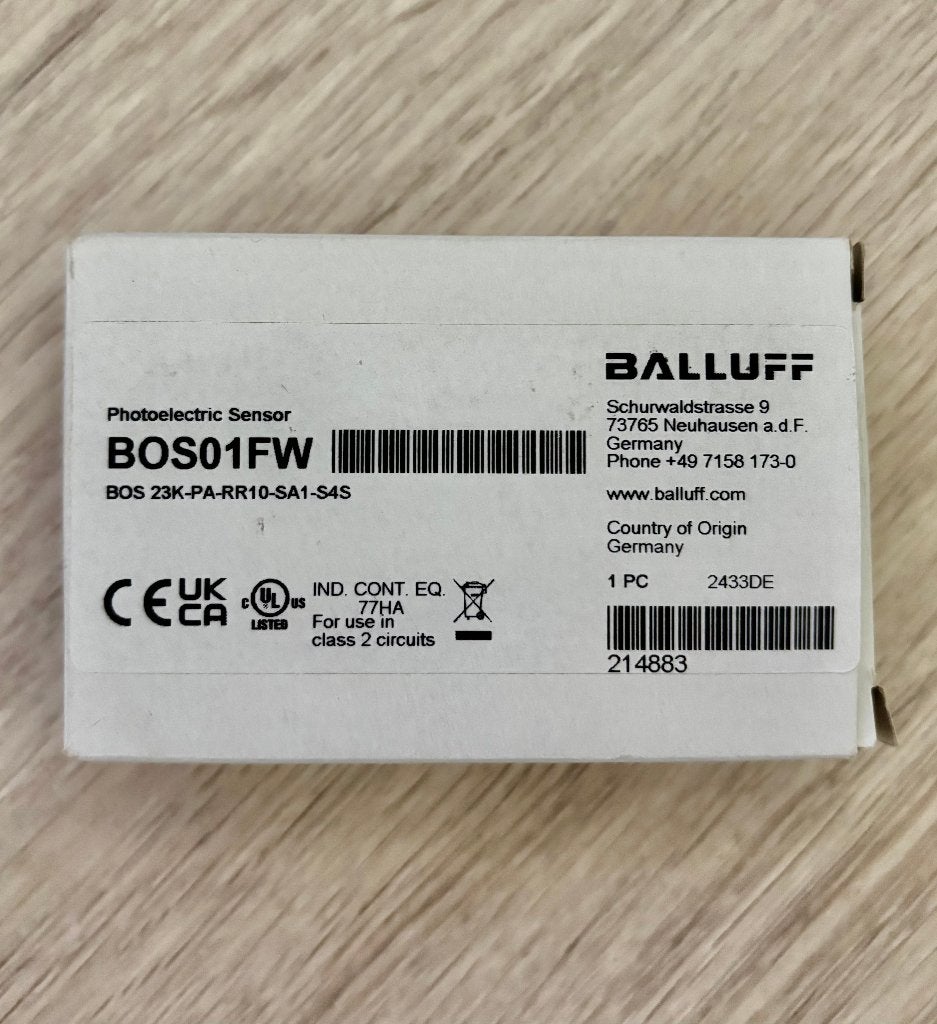 BALLUFF - BOS01FW - Fotocel - NIEUW, Ophalen of Verzenden, Nieuw