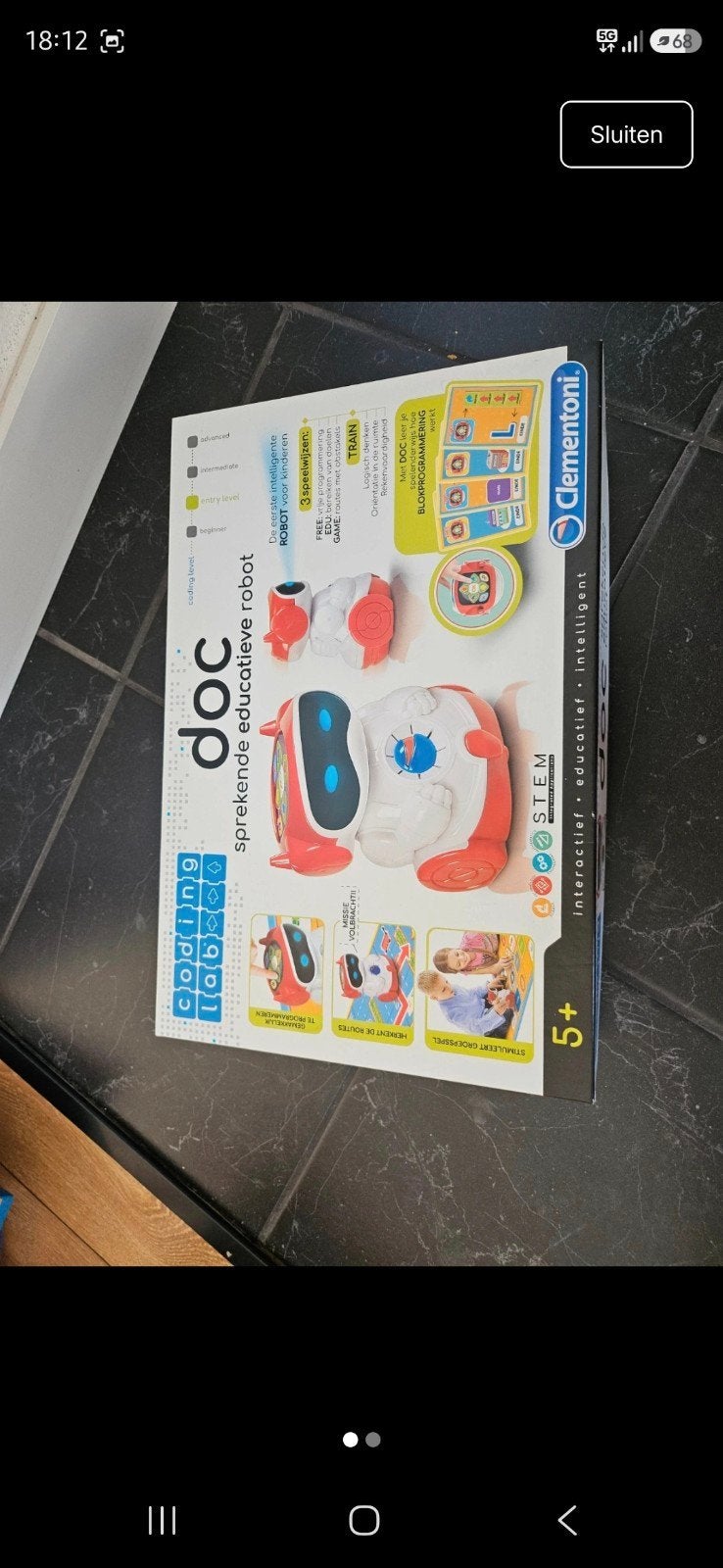 Clementoni Doc Spelende Educatieve Robot - Zo goed als nieuw, Kinderen en Baby's, Speelgoed | Educatief en Creatief, Ophalen of Verzenden