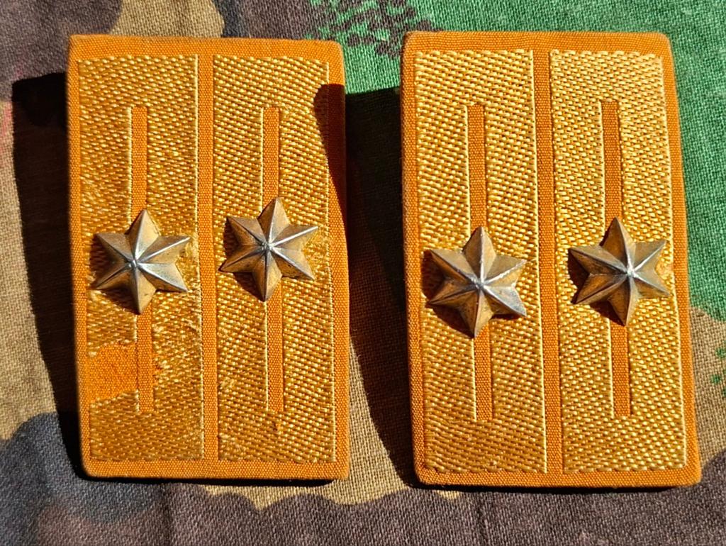 Set kraagspiegels GFPI Prinses Irene Eerste luitenant, Ophalen of Verzenden, Landmacht, Nederland, Embleem of Badge
