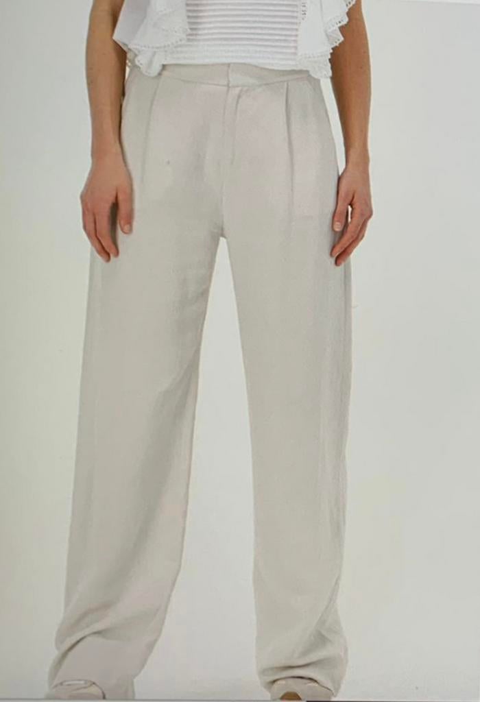 By bar straight fit classy tencelbroek linnen uitstraling, Maat 38/40 (M), Beige, Ophalen of Verzenden, Zo goed als nieuw