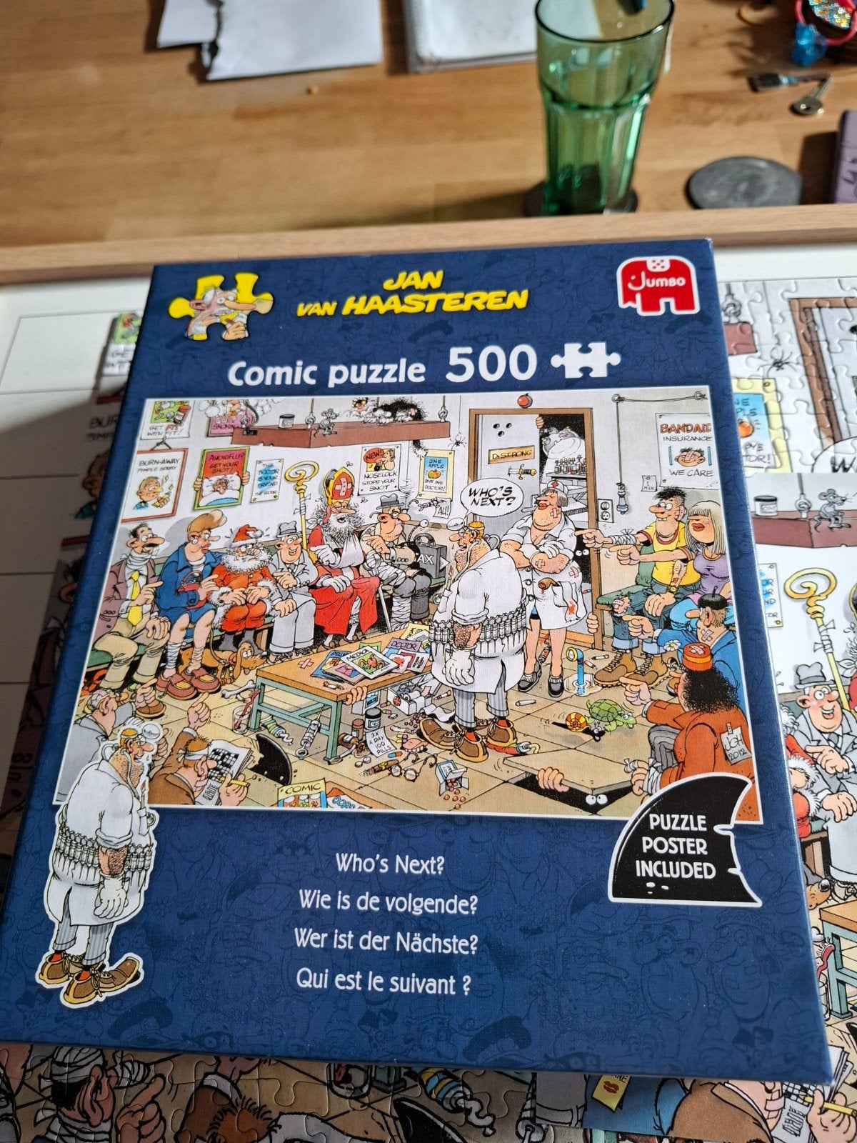Jan van Haasteren Comic Puzzel 500 stukjes  Who's Next?, Ophalen of Verzenden, 500 t/m 1500 stukjes, Zo goed als nieuw, Legpuzzel