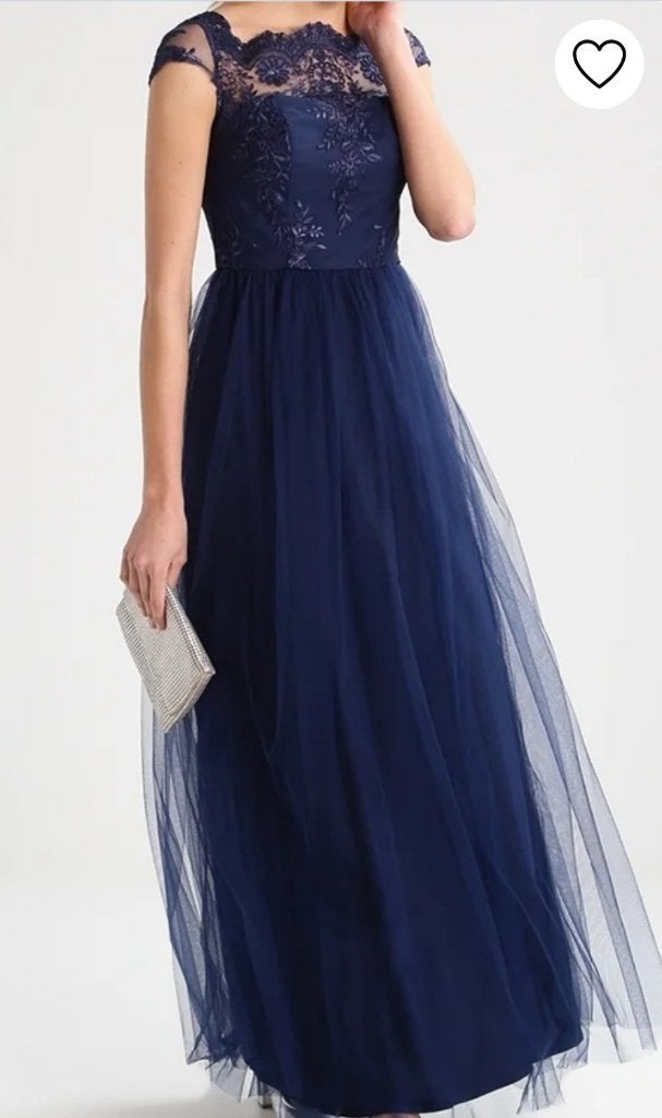 prachtige lange gelegenheids gala bruiloft jurk, Kleding | Dames, Jurken, Maat 38/40 (M), Blauw, Ophalen of Verzenden, Zo goed als nieuw