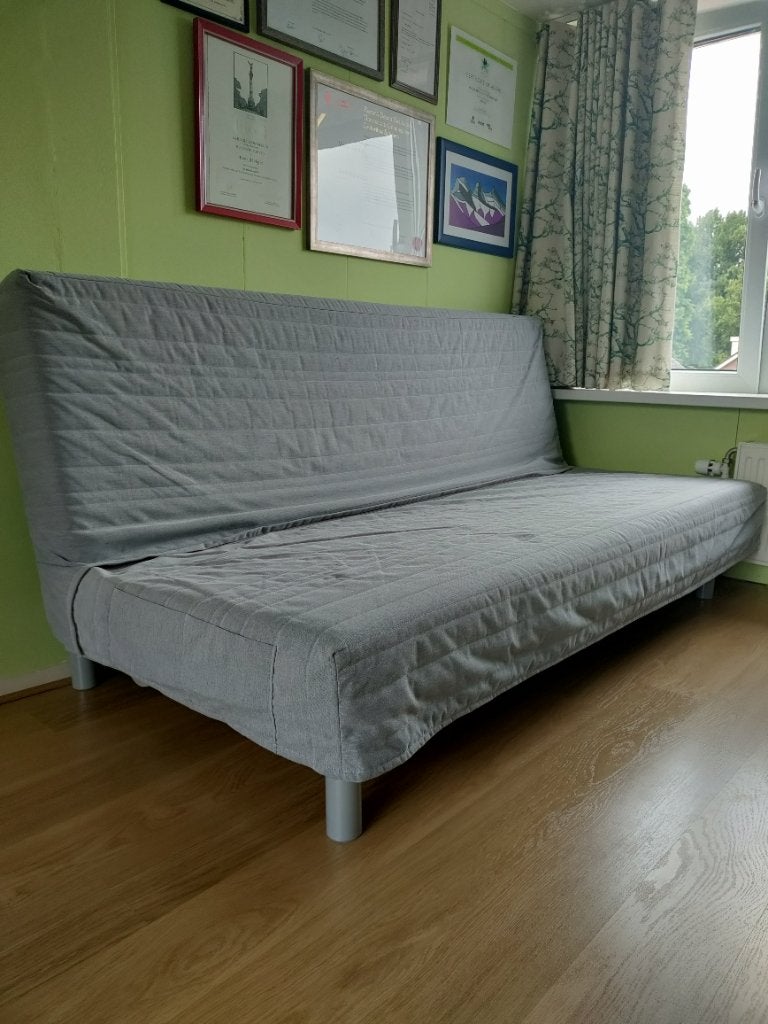 Slaapbank ikea beddinge, Huis en Inrichting, Slaapkamer | Slaapbanken, Ophalen, Gebruikt, 210 cm, Tweepersoons