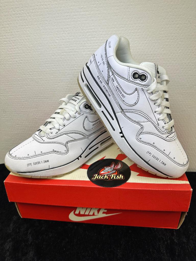 Nike Air Max 1 Sketch Tinker Schematic - size 36,5, Nike air max, Overige kleuren, Nieuw, Ophalen of Verzenden