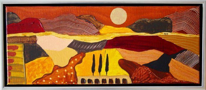 Ronald Boonacker - Italiaans landschap, Ophalen of Verzenden