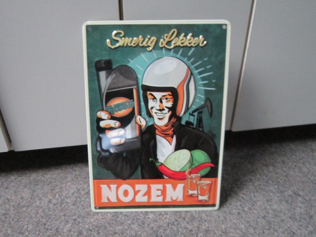 NOZEM BLIKKEN RECLAMEBORD, Ophalen, Nieuw, Reclamebord