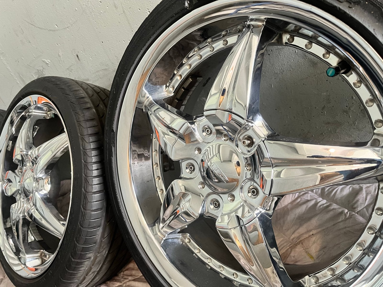 “Foose Speedster 5” Chrome Velgen (4x100 & 4x114), Ophalen, Gebruikt, Banden en Velgen, 17 inch