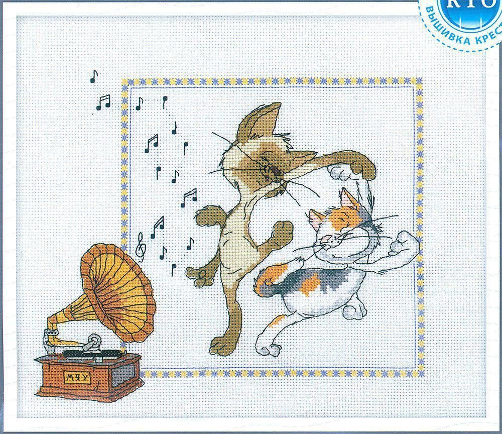 Borduurpakket Catz waltz M215, Geen, Nieuw, Ophalen of Verzenden, Handborduren