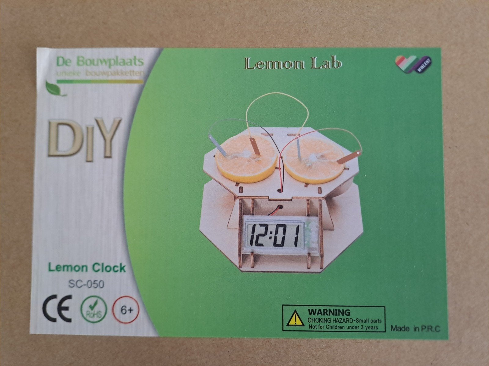 Nieuw! DIY Lemon Klok Knutselset - Leer over elektriciteit, Ophalen of Verzenden